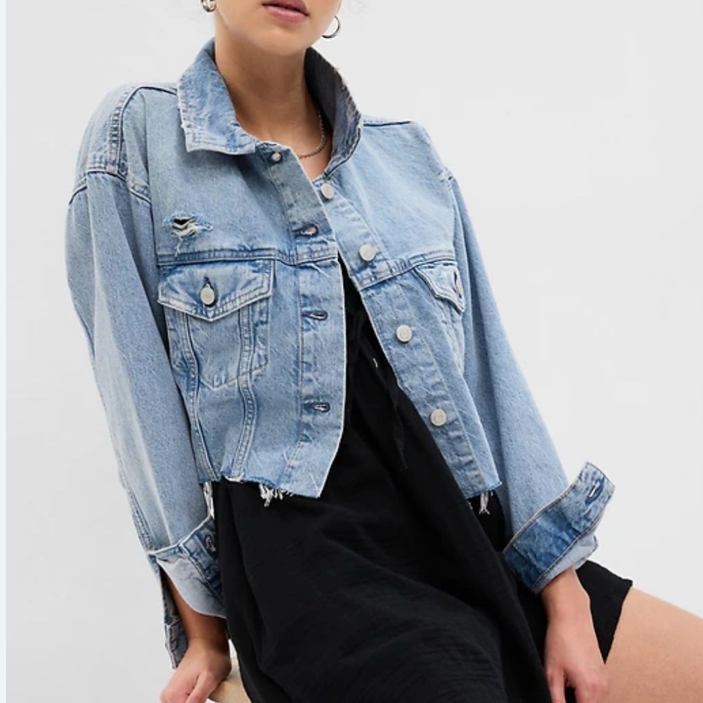 Gap Icon Cropped Denim Jacket